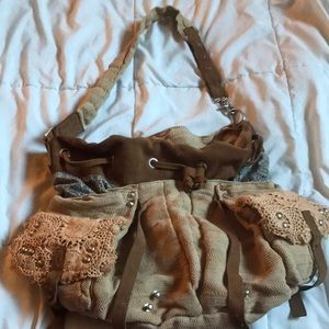 Free people duffle tote shoulder bag